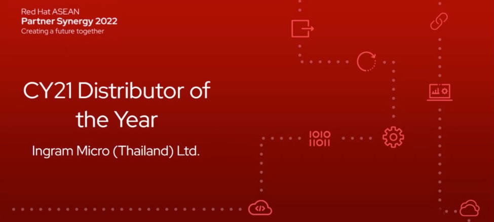 Ingram Micro Thailand Received Red Hat ASEAN CY21 Distributor of the Year