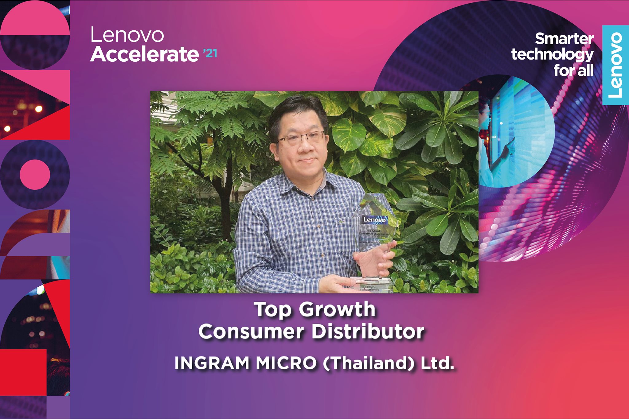 Lenovo Top Growth Consumer Distributor to Ingram Micro (Thailand) Ltd.